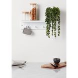 RRP £28.84 Haus Projekt White Shelf with 4 Pegs