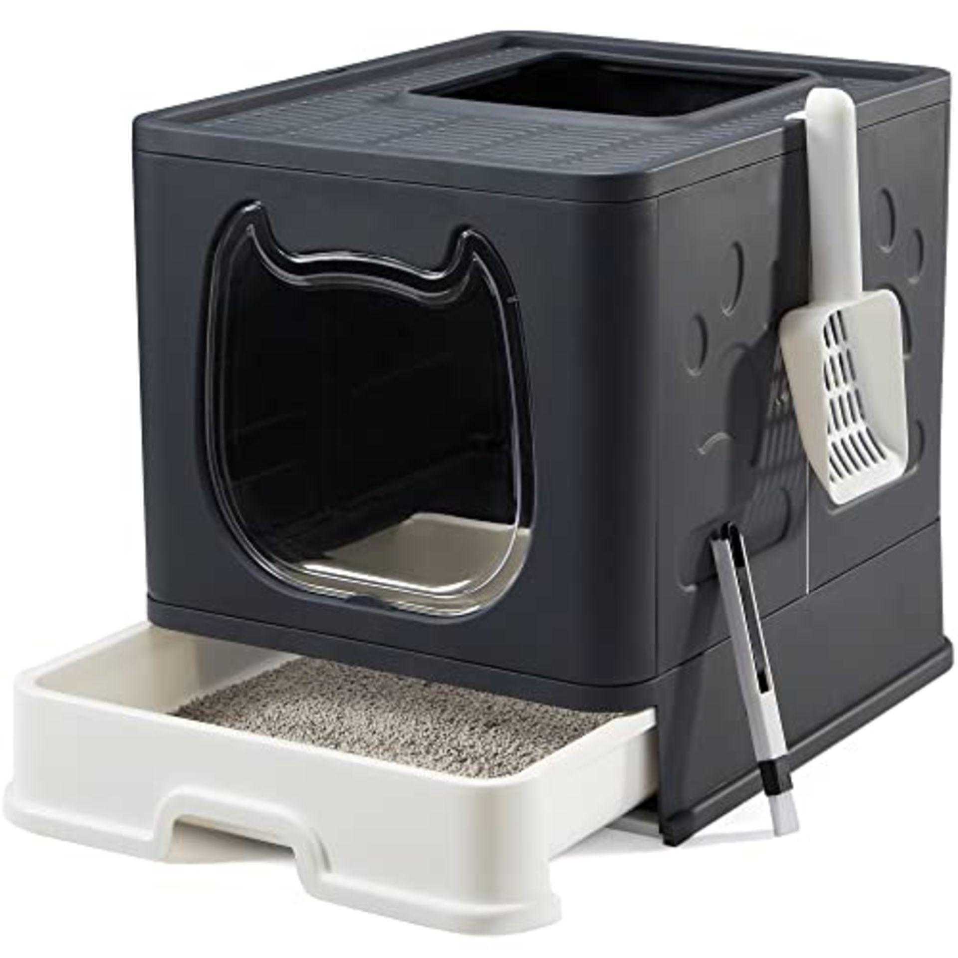 RRP £32.87 Vealind Covered Cat Litter Box with Lid for Small and Medium Cats