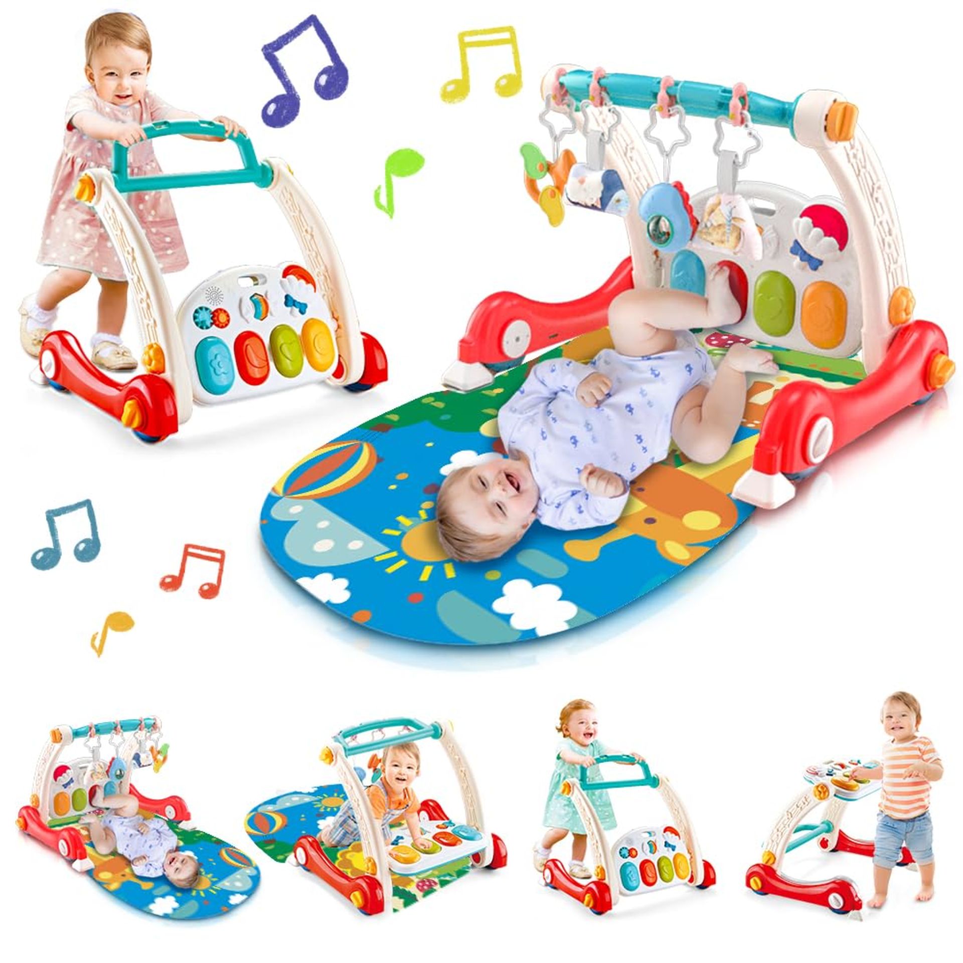 RRP £50.59 VATOS 4 in 1 Baby Play Mat - 0-3 Months Infant Activity Gym Ball Pit Kick