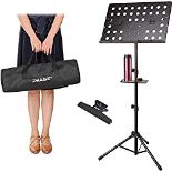 RRP £46.24 Music Stand Sheet Music Stand Adjustable and Foldable