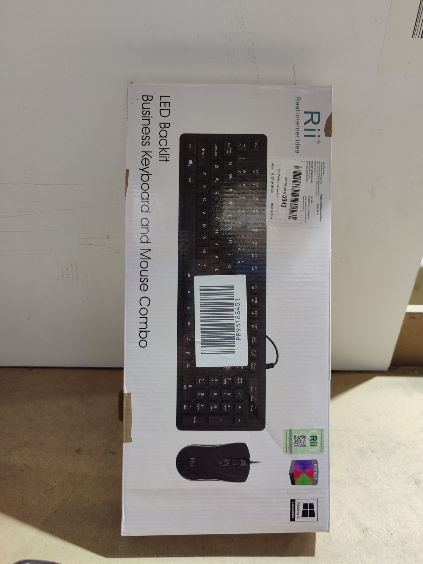 RRP £23.96 Rii Wired keyboard and mouse - Image 2 of 2