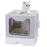 RRP £40.87 Vealind Top Entry Cat Litter Box Cats Litter Tray with
