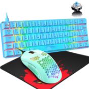 RRP £23.05 RGB Mini 60% Mechanical Gaming Keyboard UK Layout 62-Key
