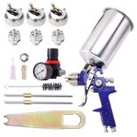 RRP £41.09 Pindex HVLP Gravity Feed Air Paint Spray Gun: 1000CC