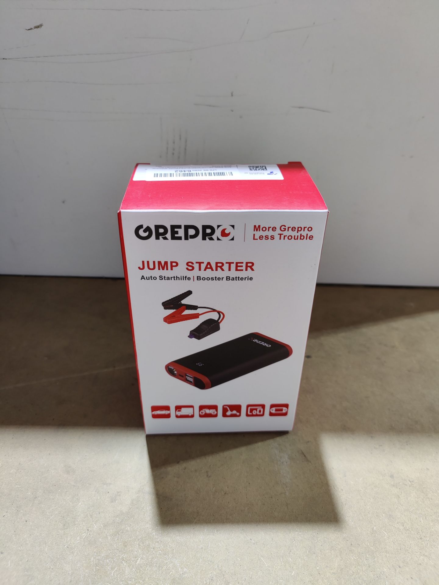 RRP £47.92 GREPRO 1500A Jump Starter Power Pack - Image 2 of 2