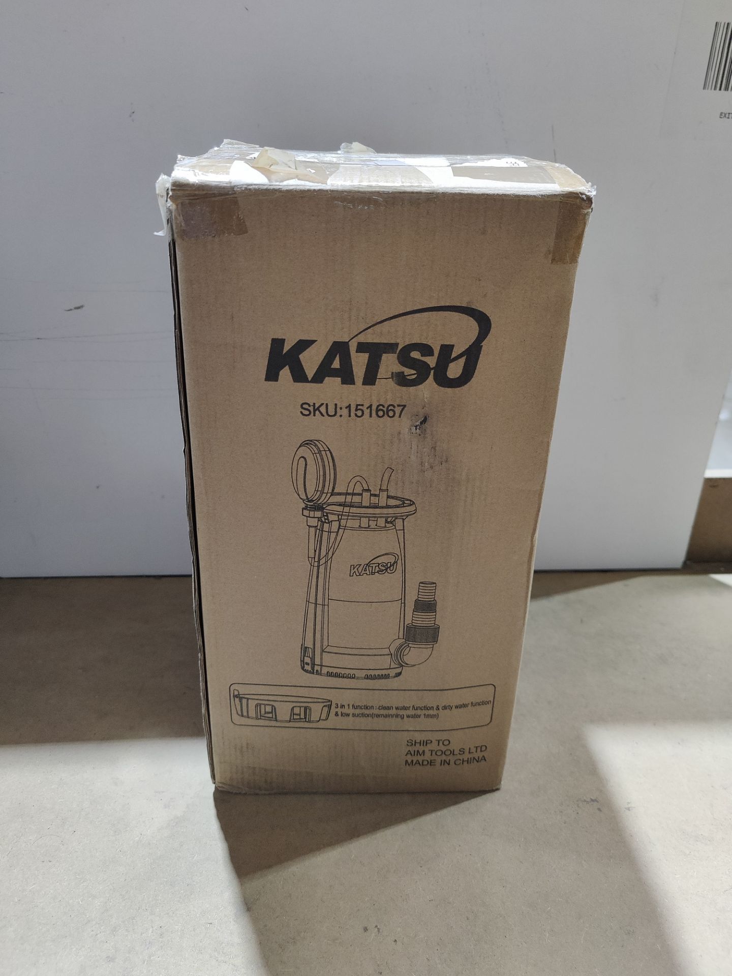 RRP £57.07 KATSU 750W Portable Submersible Pump for Clean and - Image 2 of 2