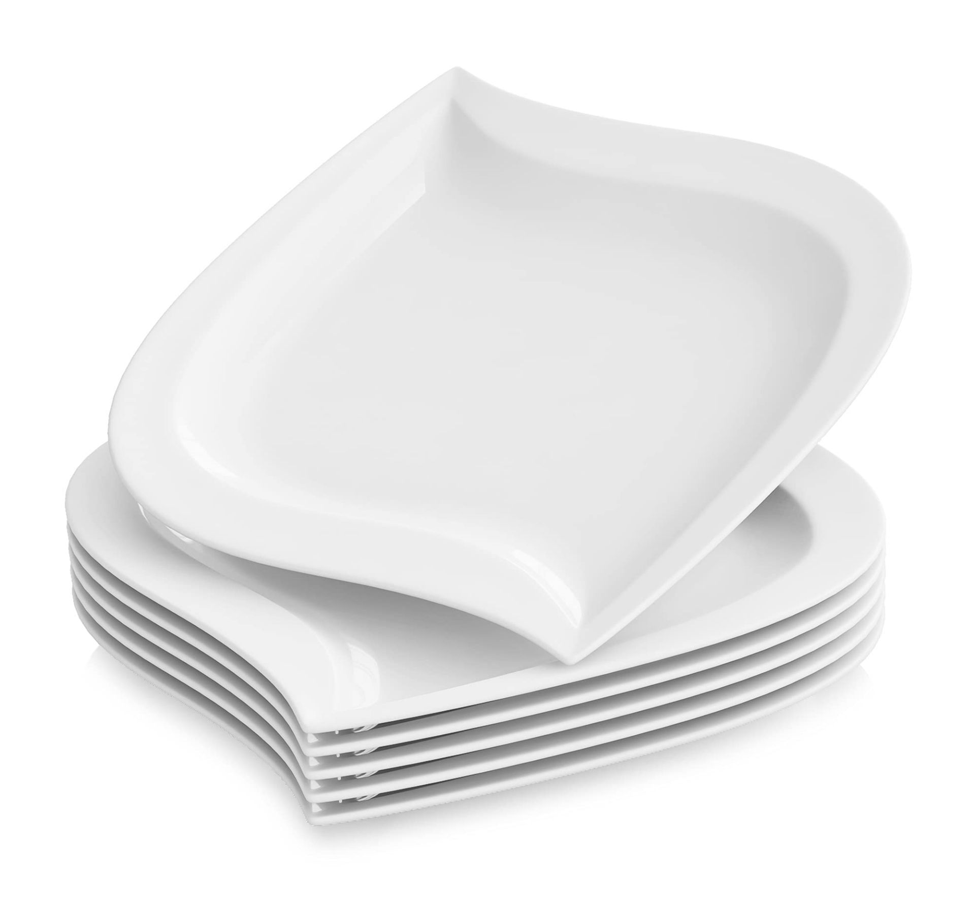 RRP £33.10 MALACASA White Dinner Plates