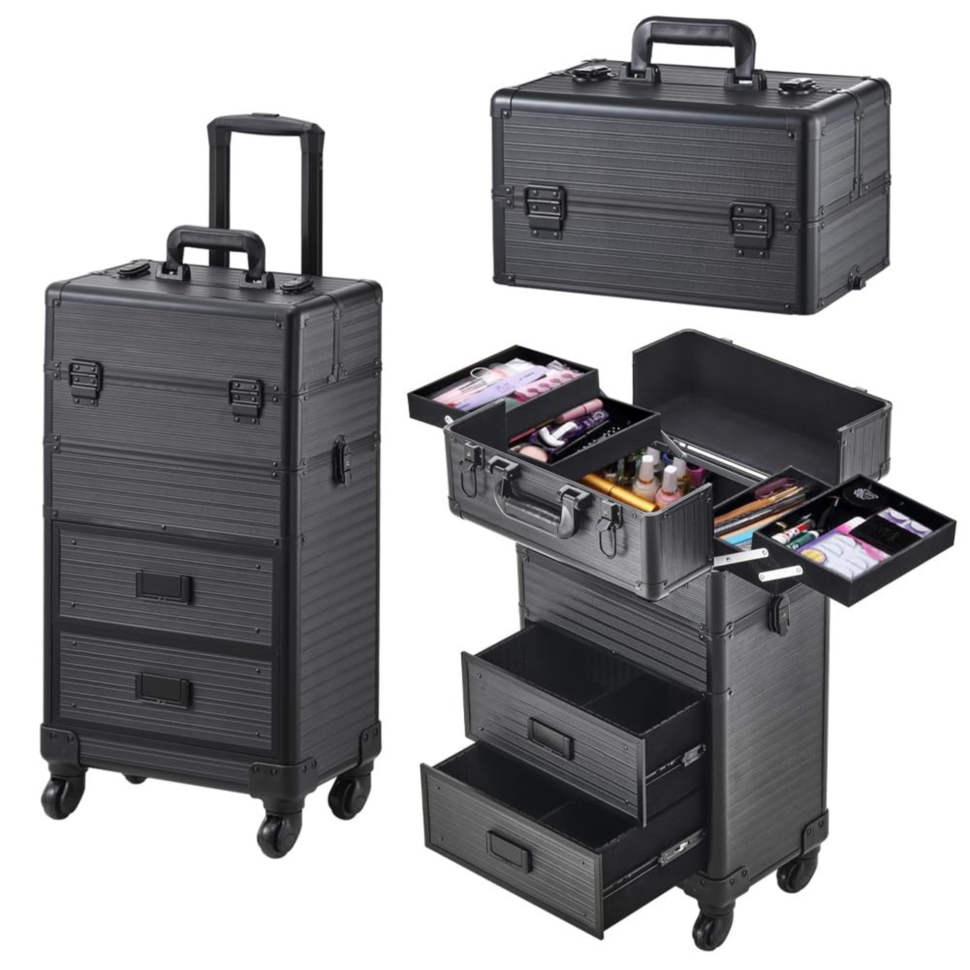 RRP £109.59 BTGGG Upgrade Professional Makeup Trolley with Drawers