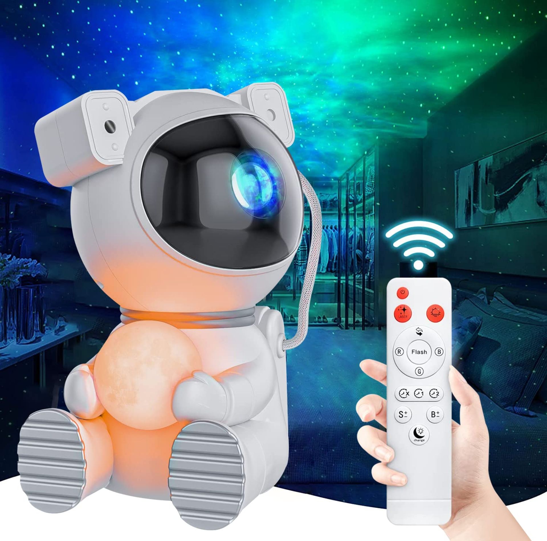 RRP £29.74 Dienmern Astronaut Light Projector - Astronaut Galaxy Projector for Bedroom