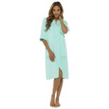 RRP £27.61 IUEG Zip Up Dressing Gown Terry Towelling Bath Robes