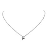 RRP £20.55 Suplight Letter Necklace for Women 925 Sterling Silver