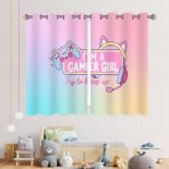 RRP £18.25 YISURE Blackout Gamer Window Curtains