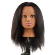 RRP £42.22 Kalyx Mannequin Head Real Hair for Cosmetology Manikin
