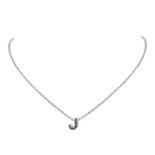 RRP £28.52 Suplight J necklace for Women Sterling Silver Black