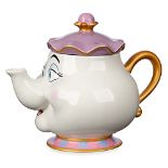 RRP £36.54 Disney Store Official Beauty and The Beast Mrs Potts Large Ceramic Teapot