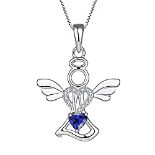 RRP £37.45 FJ Angel Necklace Guardian Angel Pendant Necklace 925