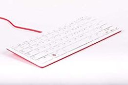 RRP £25.69 Official Raspberry Pi Keyboard - UK Version (Red/White)