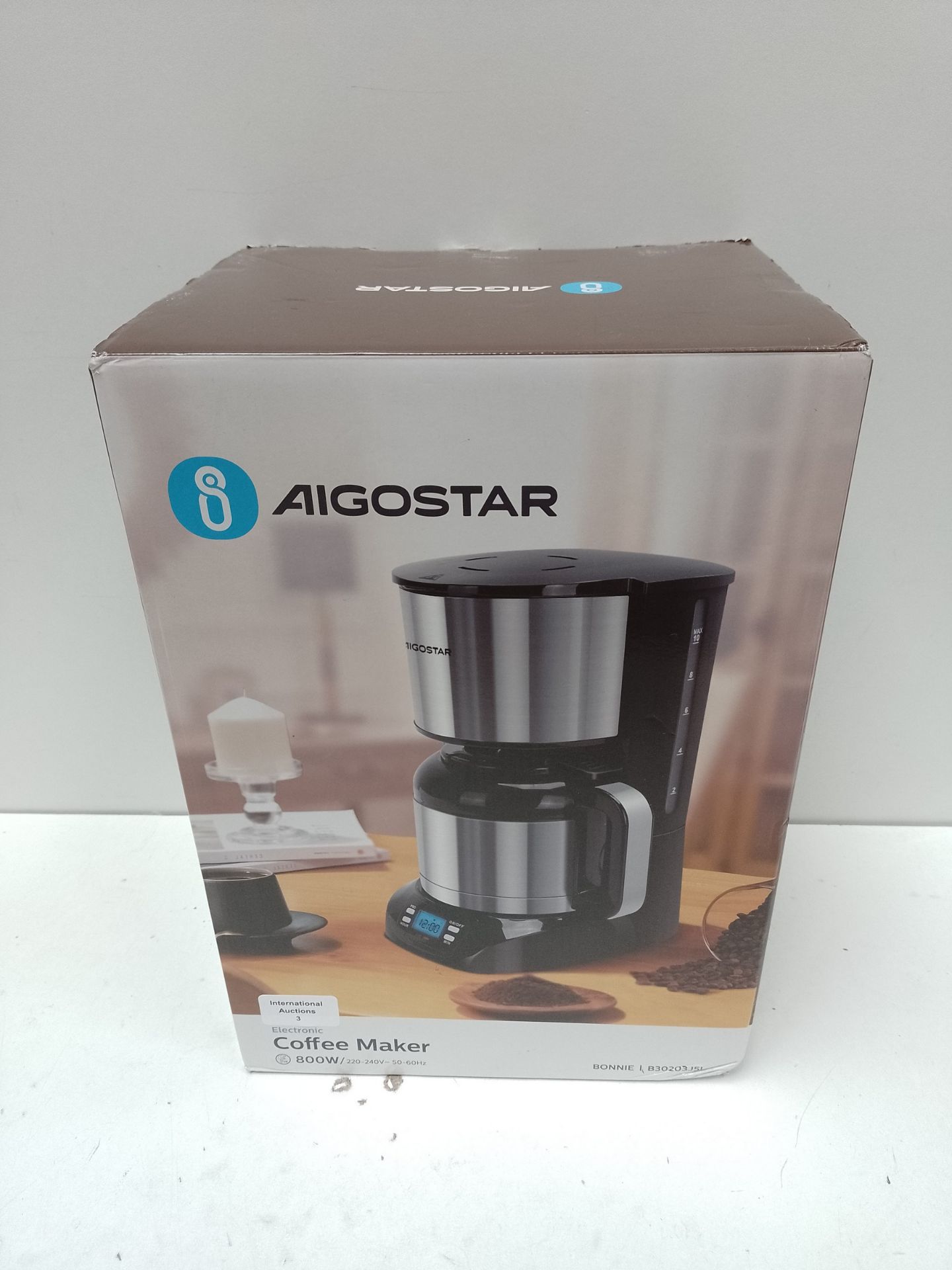 RRP £45.65 Aigostar Filter Coffee Maker with Stainless Steel Insulated Jug - Image 2 of 2