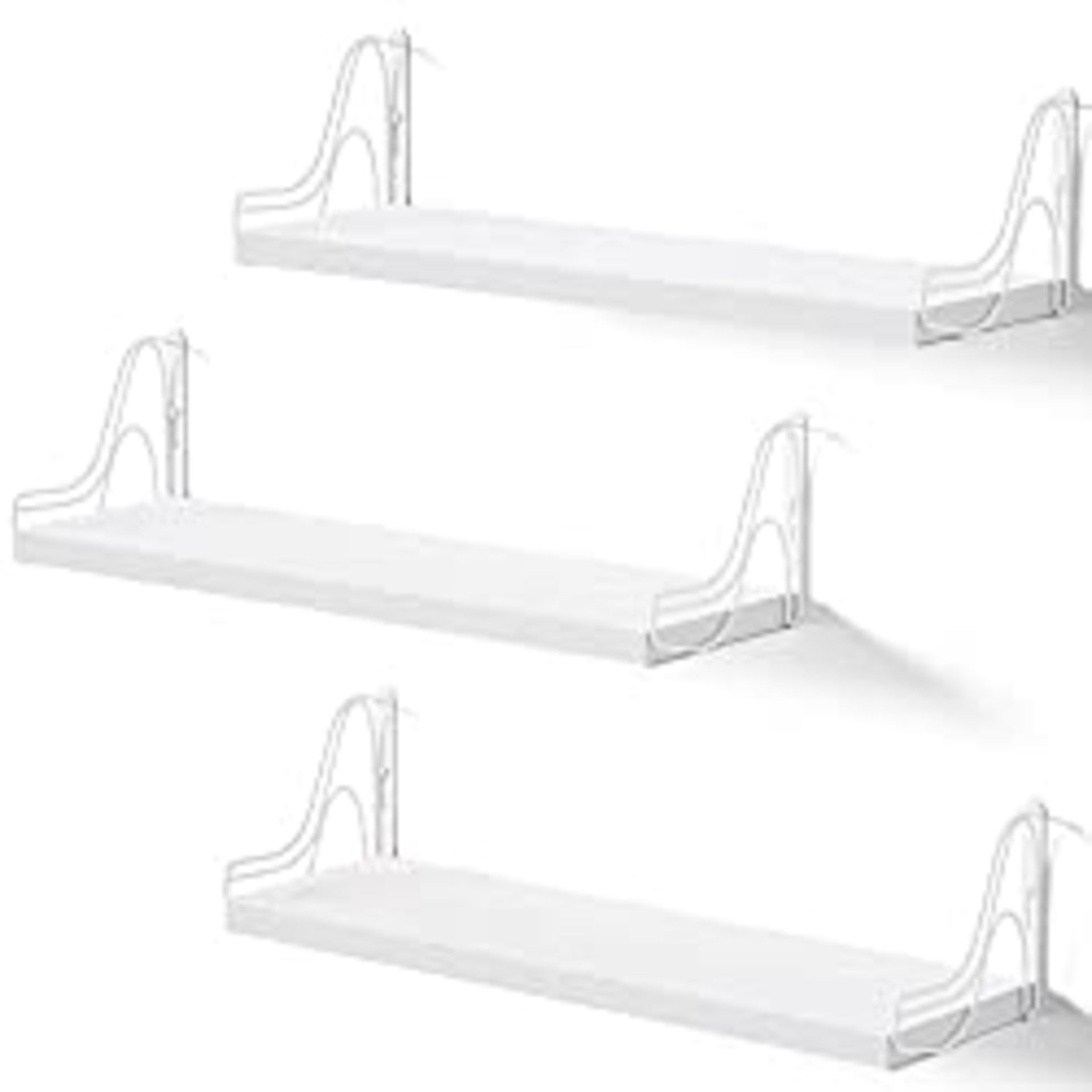 RRP £30.81 SRIWATANA Large Floating Shelves for Wall Shelf Set of 3 with 43.5cm Length