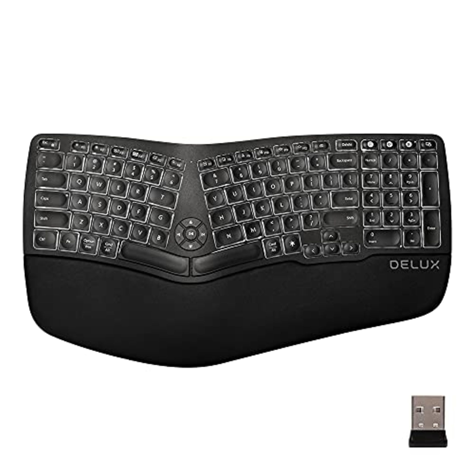 RRP £79.90 DeLUX Ergonomic Keyboard