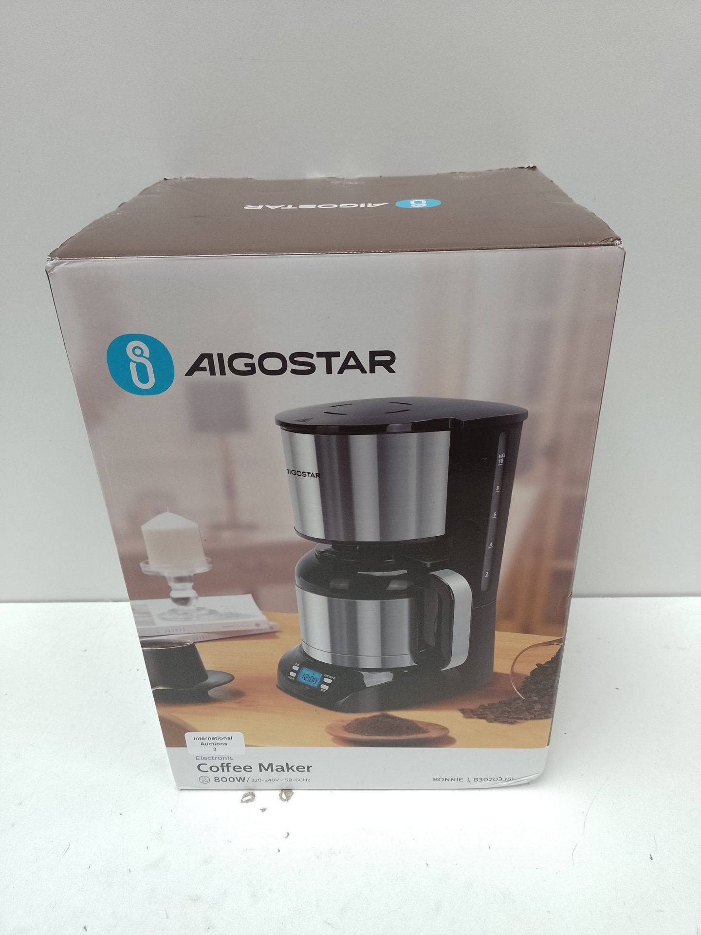 RRP £45.65 Aigostar Filter Coffee Maker with Stainless Steel Insulated Jug - Image 2 of 2