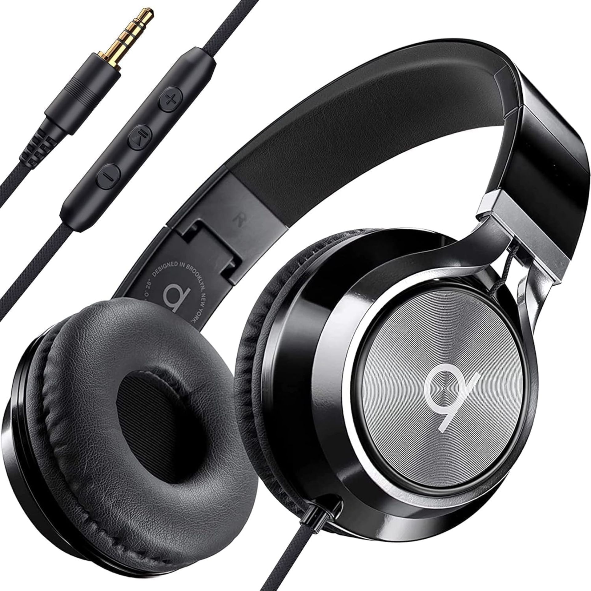 RRP £26.66 Artix CL750 Wired Headphones with Mic & Volume Control
