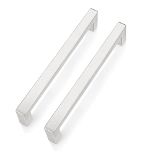 RRP £34.24 PinLin 20 Pack Brushed Steel Cabinet Pulls Hole Center