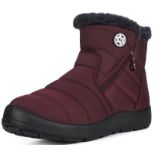 RRP £35.89 Women Winter Snow Boots Ladies Fur Lined Warm Outdoor