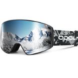 RRP £28.26 Odoland OTG Ski Goggles for Kid and Youth