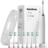 RRP £45.61 Aquasonic Vibe Series Ultra Whitening Toothbrush ADA