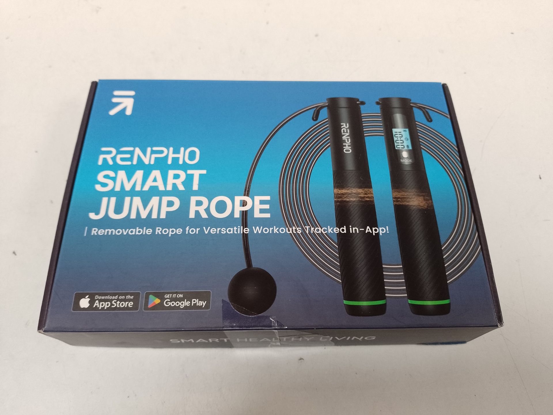 RRP £23.00 RENPHO Smart Skipping Rope with Counter - Image 2 of 2