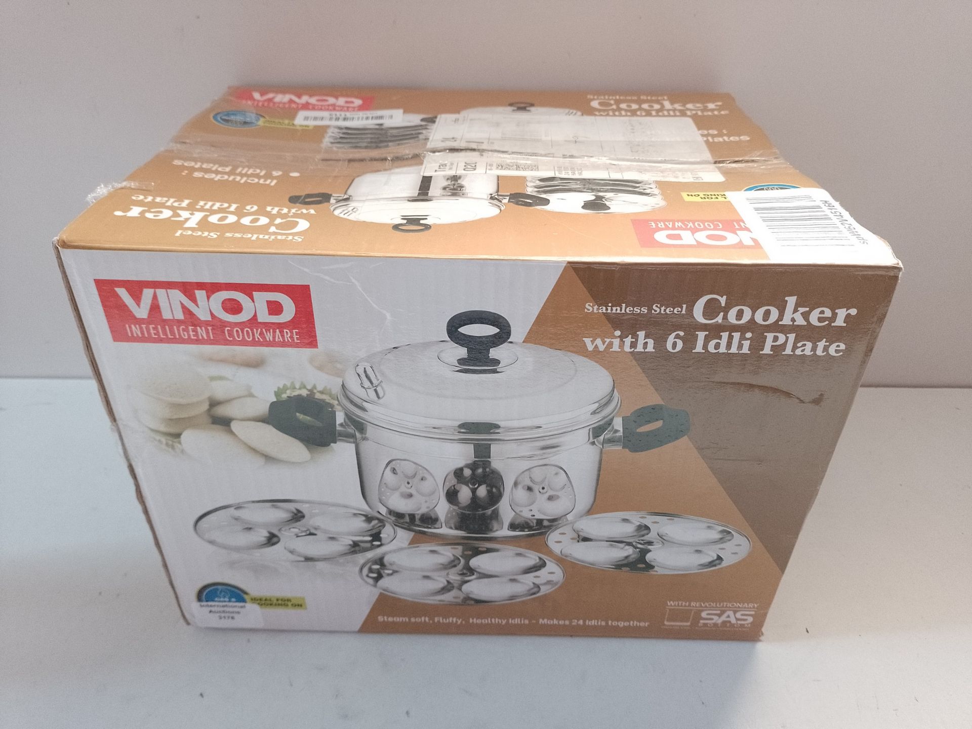 RRP £39.78 VINOD Stainless Steel Food Grade Steam Cooker with - Image 2 of 2