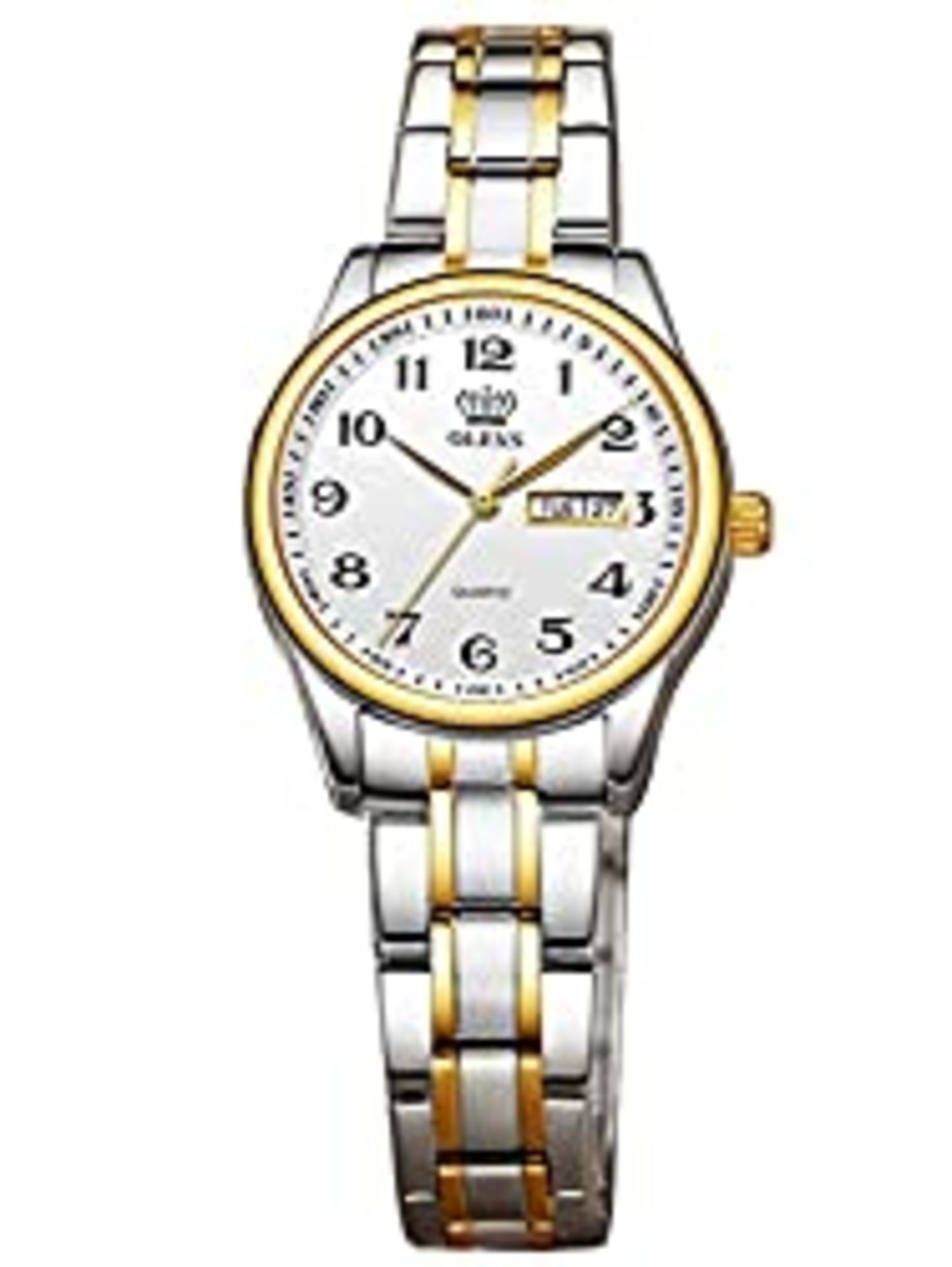 RRP £46.90 OLEVS Women Watch Classic Easy Read Number Dial Stainless