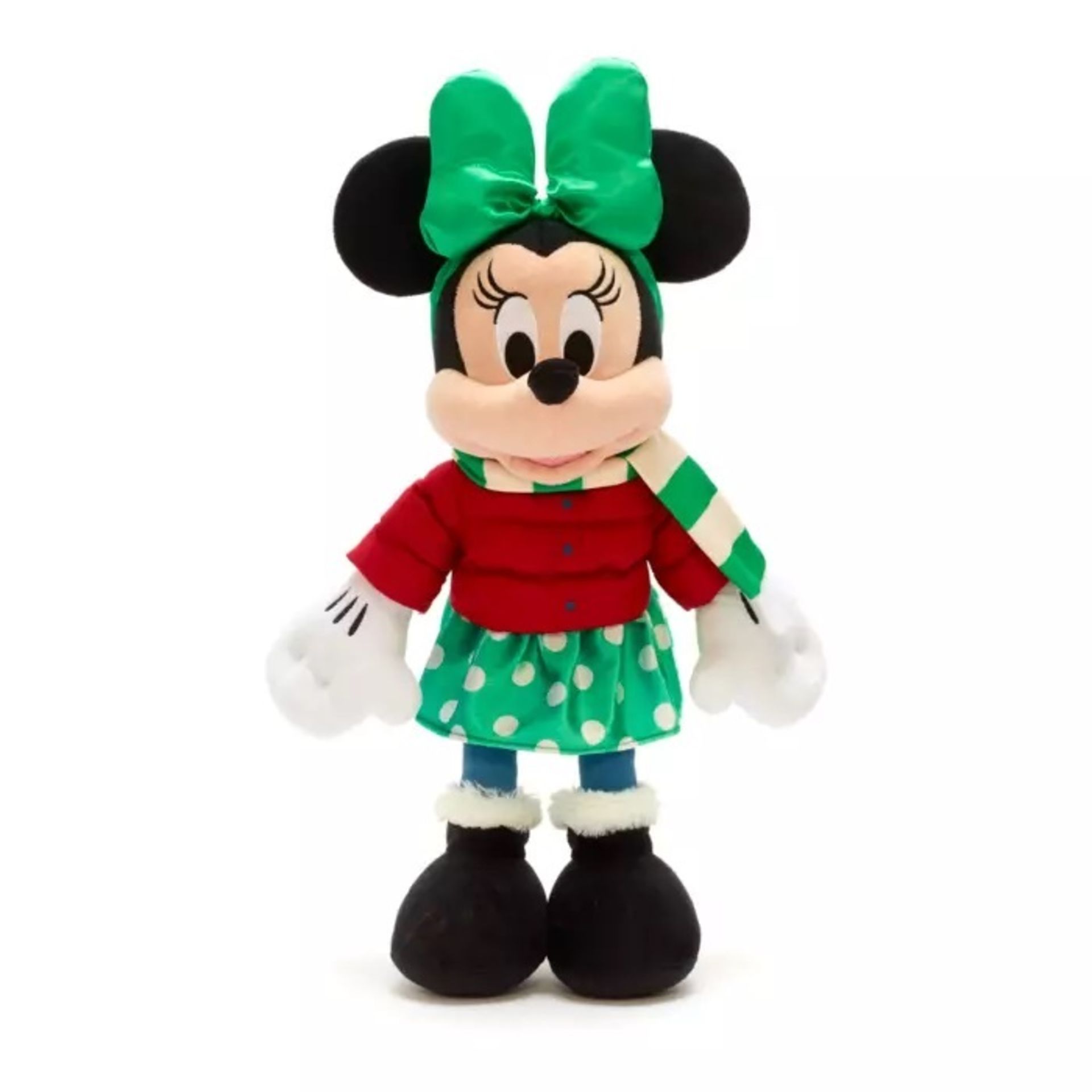 RRP £21.00 BRAND NEW STOCK 0 Disney Minnie Mouse Holiday Cheer Medium Soft Toy