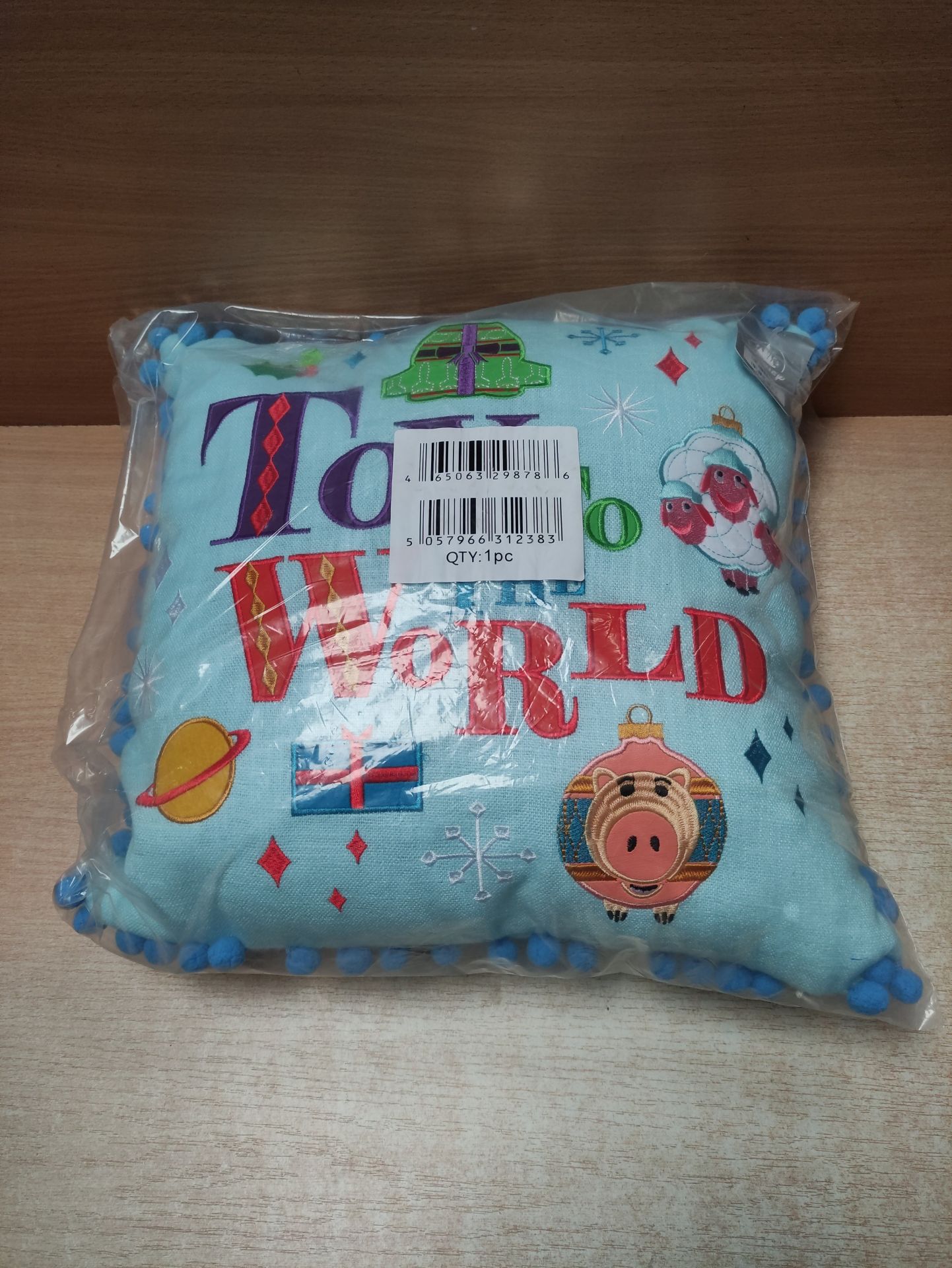 RRP £19.80 BRAND NEW STOCK Disney Toy To The World Cushion - Image 3 of 3