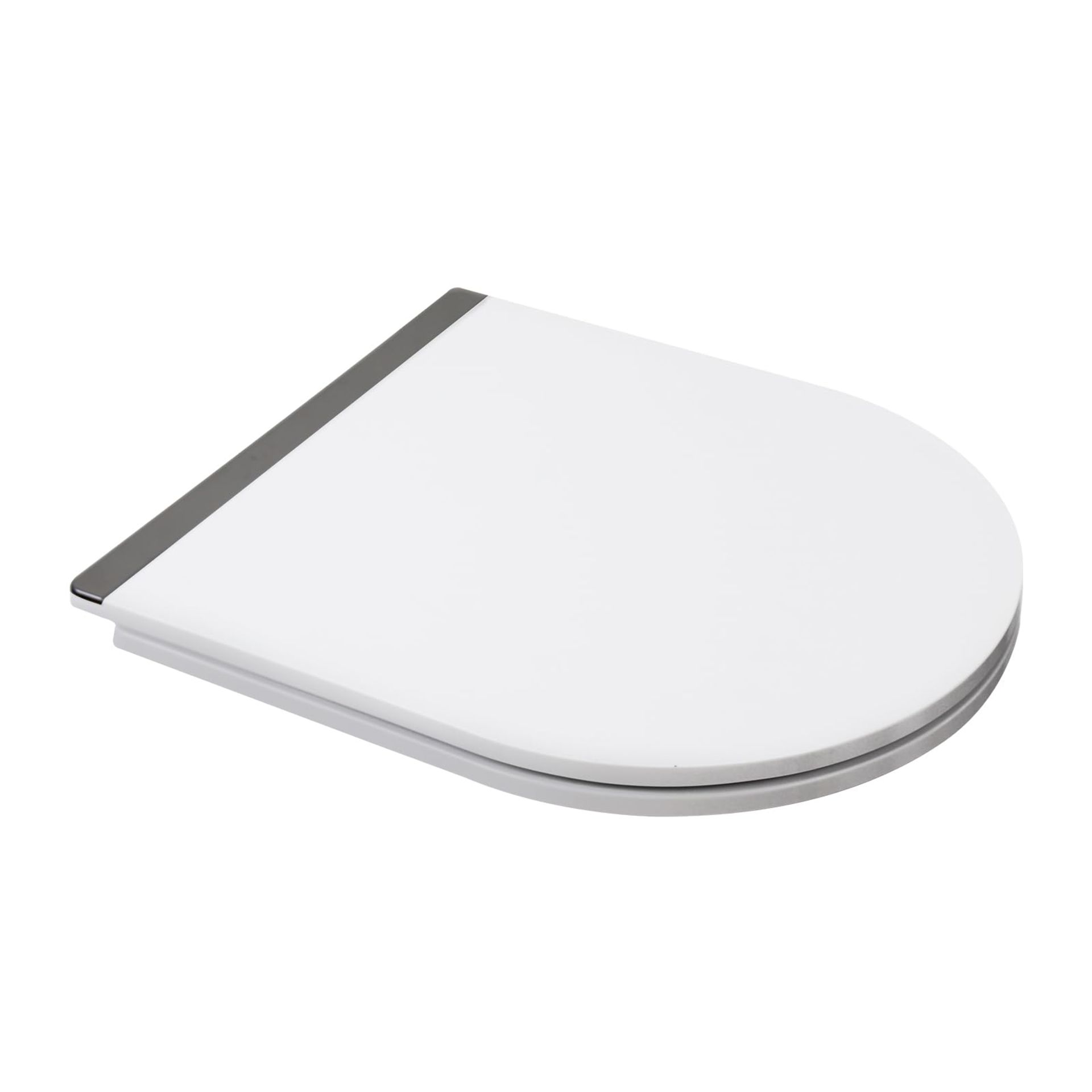 RRP £52.47 Fanmitrk Duroplast White Toilet Seat-Soft Close U Shape Toilet Seat