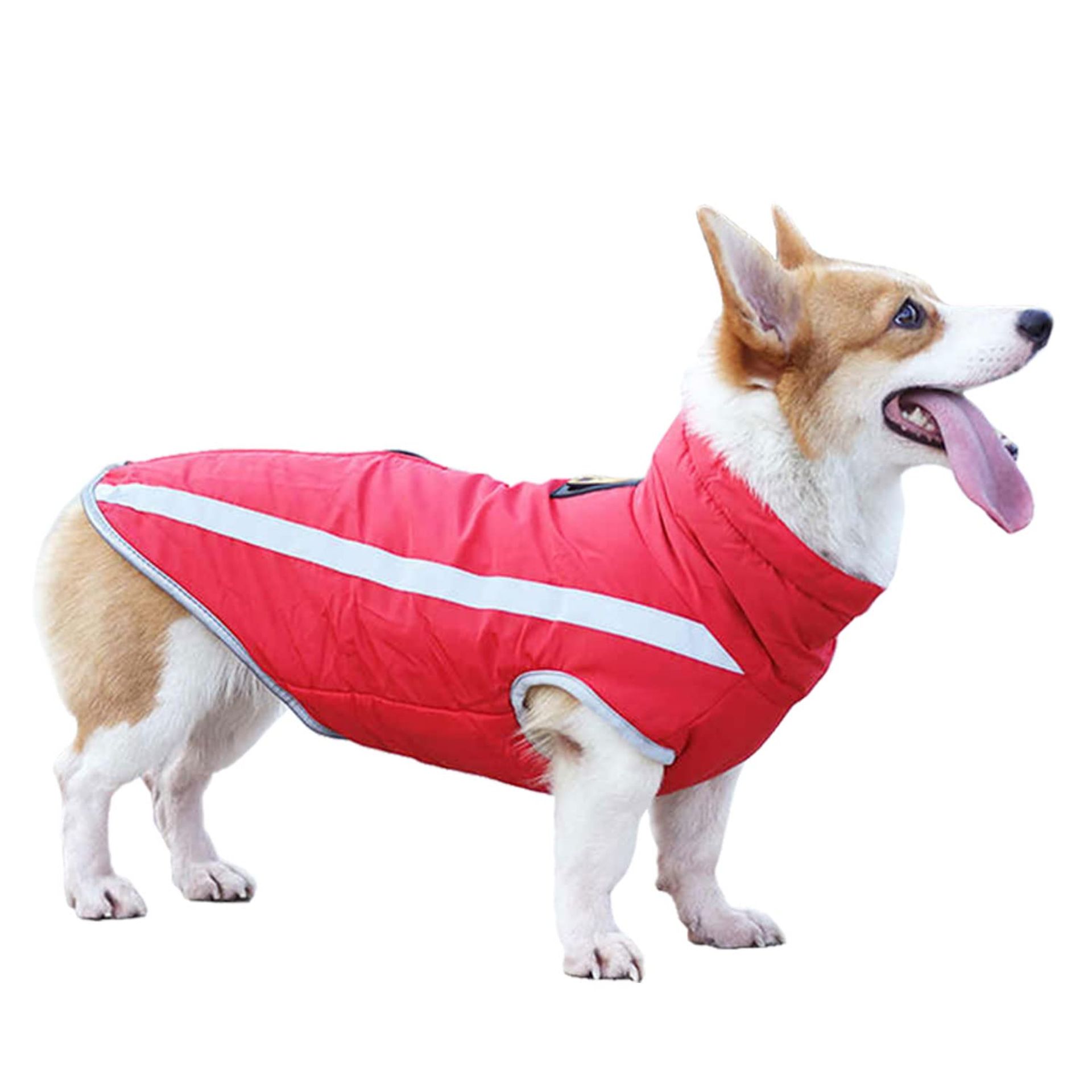 RRP £20.15 Windproof Dog Coat Pet Winter Warm Jacket