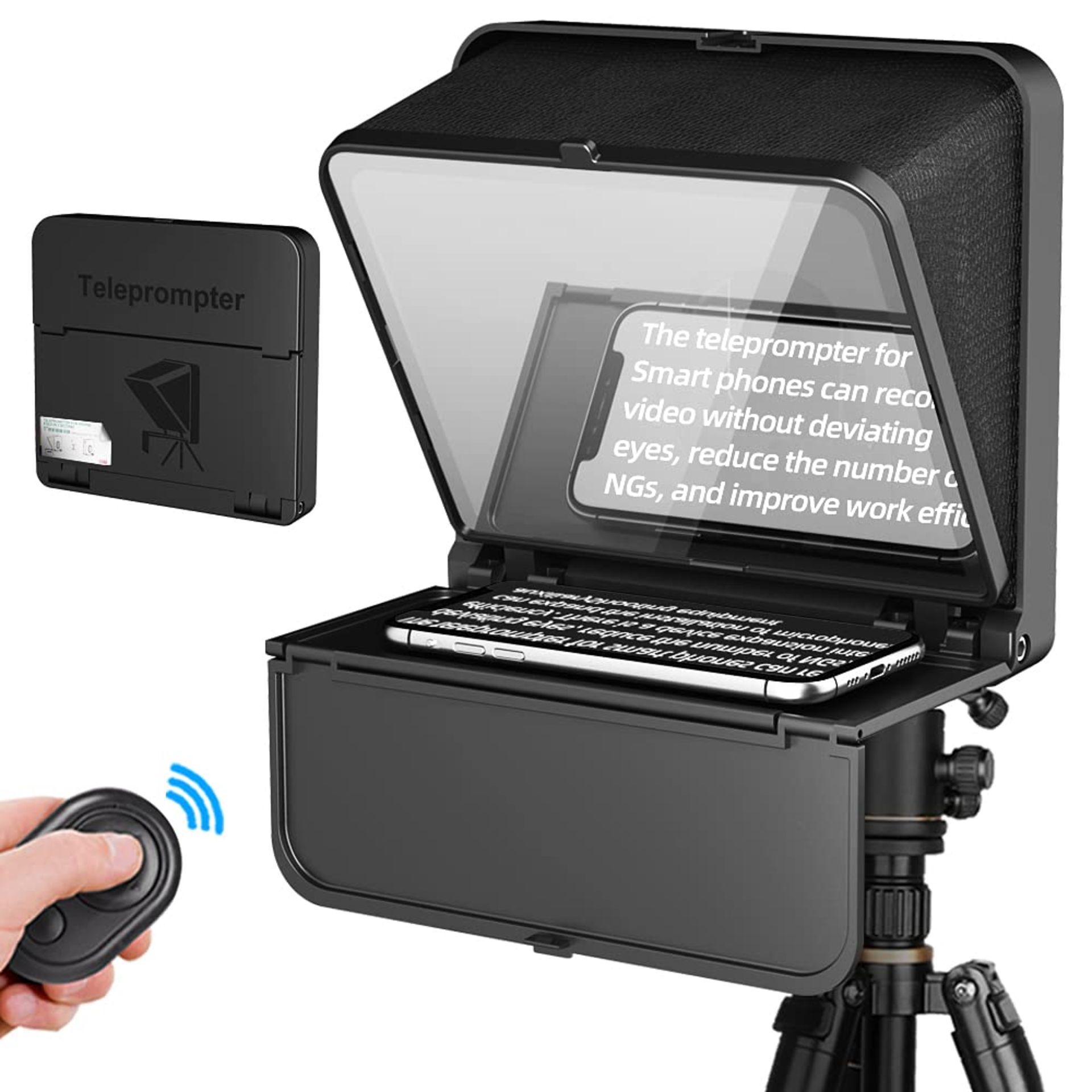 RRP £47.90 Portable Mini Teleprompter for Smartphone