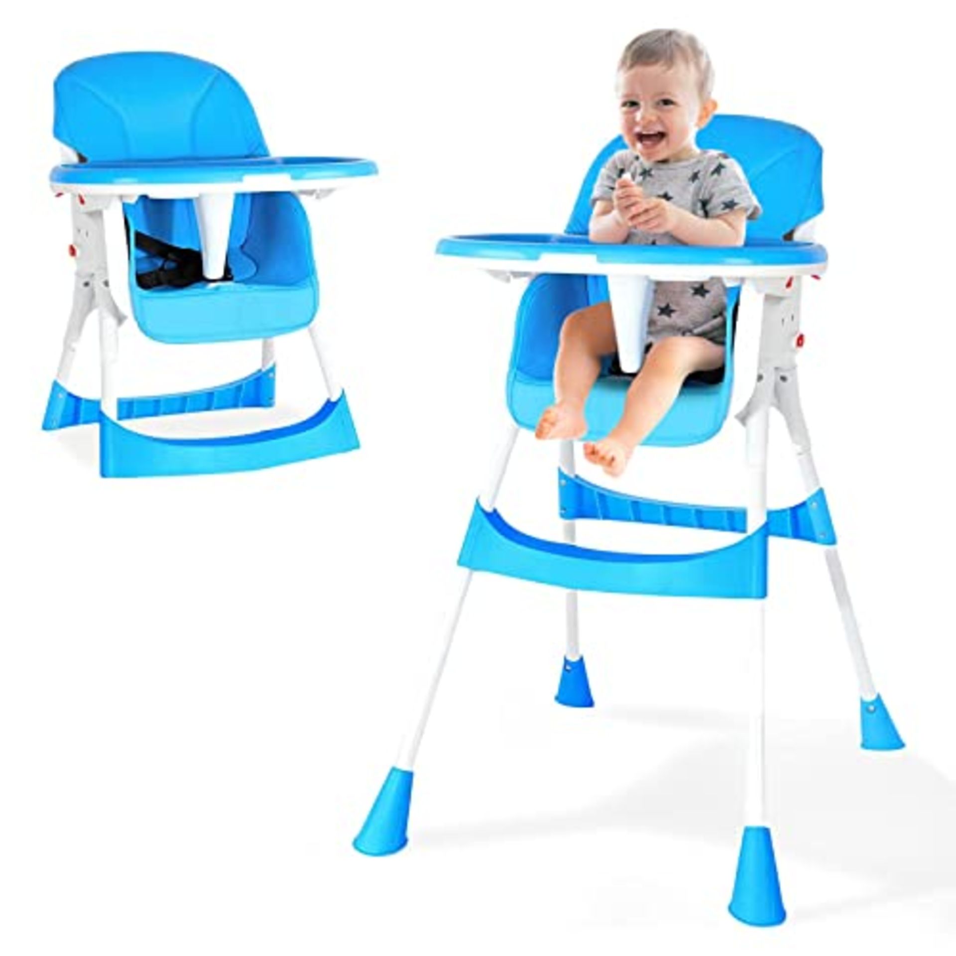 RRP £48.85 Baby High Chair Feeding Chair Foldable Seat Ajustable