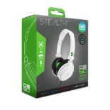 RRP £11.40 STEALTH C6-50 Stereo Gaming Headset - White & Green