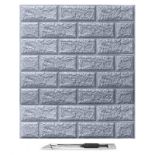RRP £30.81 Art3d 20 Pcs 3D Brick Wallpaper in Grey