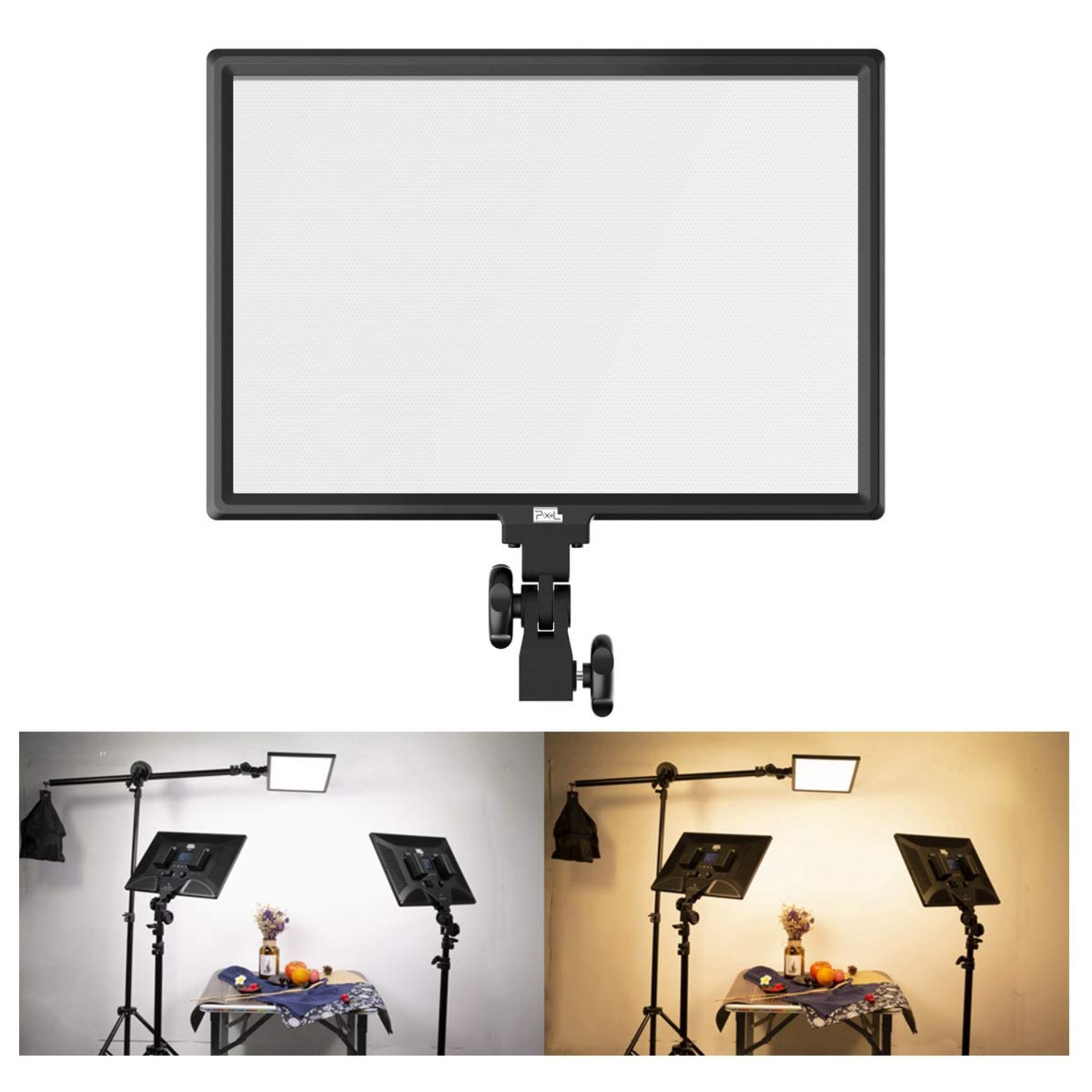 RRP £79.90 PIXEL LED video Light Panel Bi-color 3000K-5800K Dimmable