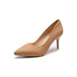 RRP £34.48 Womens Kitten Heels Suede Court Shoes Wedding Stilettos