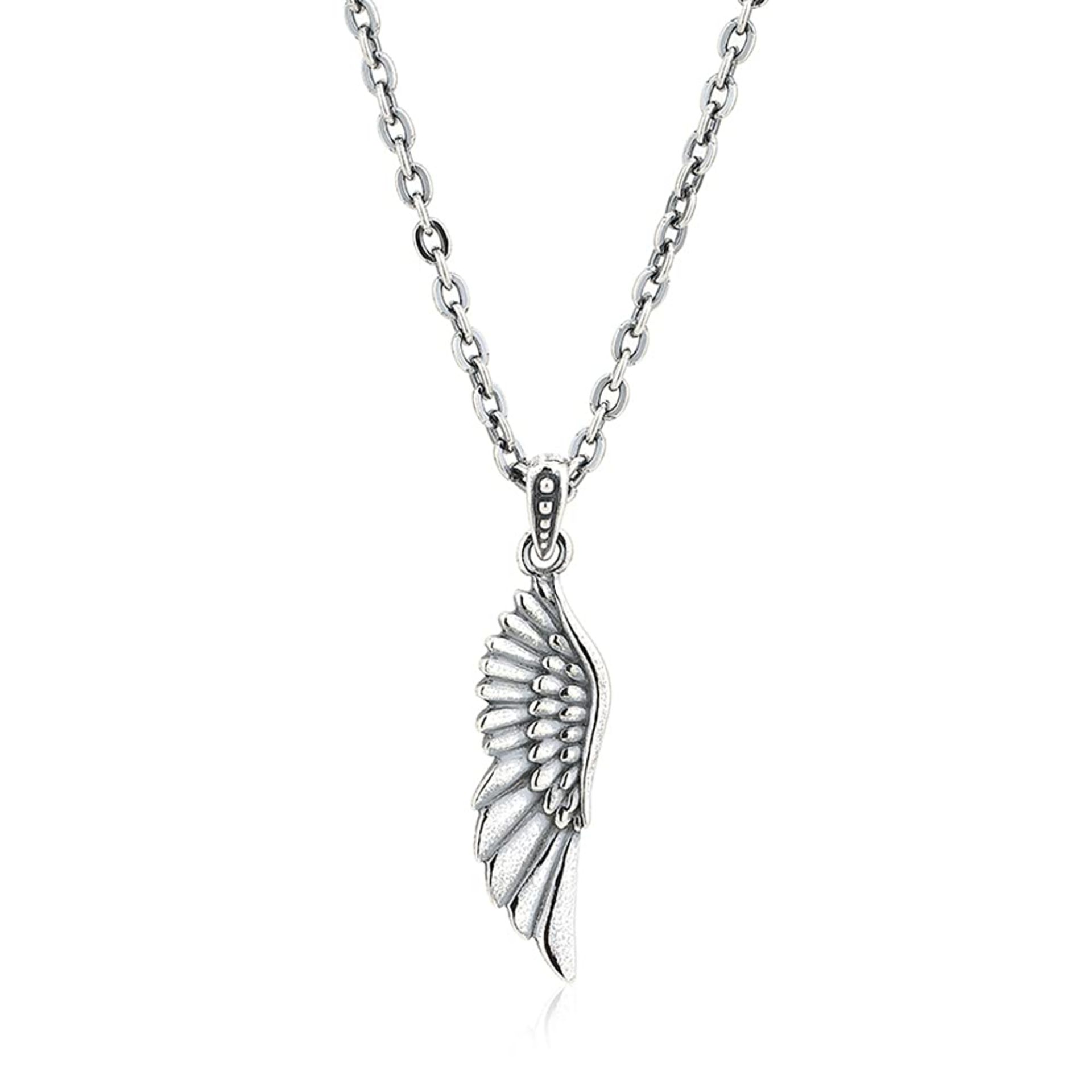 RRP £20.10 Vanbelle Sterling Silver Jewelry Oxidized Finish Wing