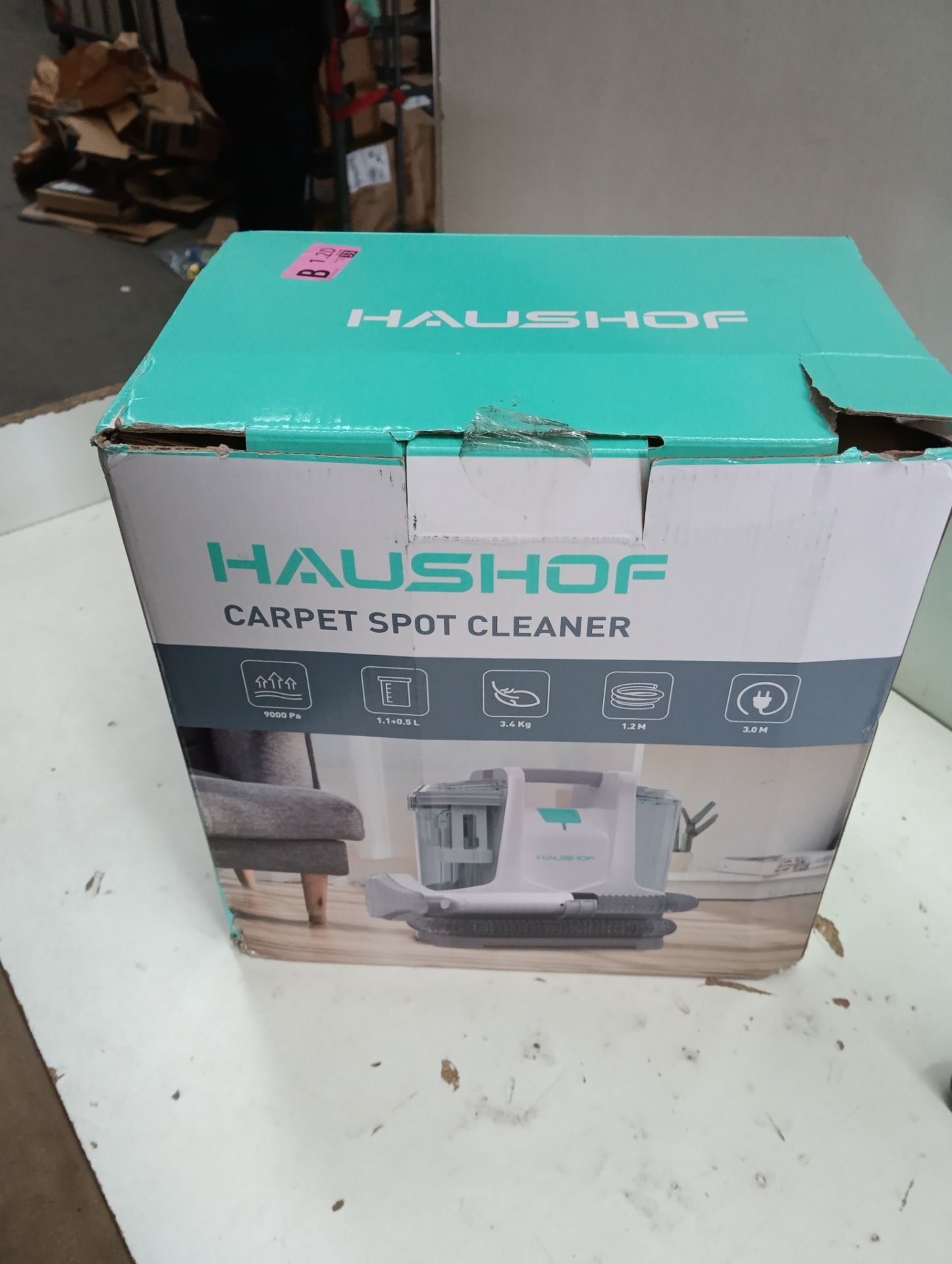 RRP £102.74 HAUSHOF Spot Carpet Cleaner Machine | 400w Portable - Image 2 of 2