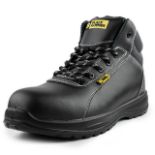 RRP £41.09 Black Hammer Mens Leather Safety Boots S3 SRC Composite