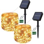 RRP £11.40 Lezonic Solar String Lights Outdoor