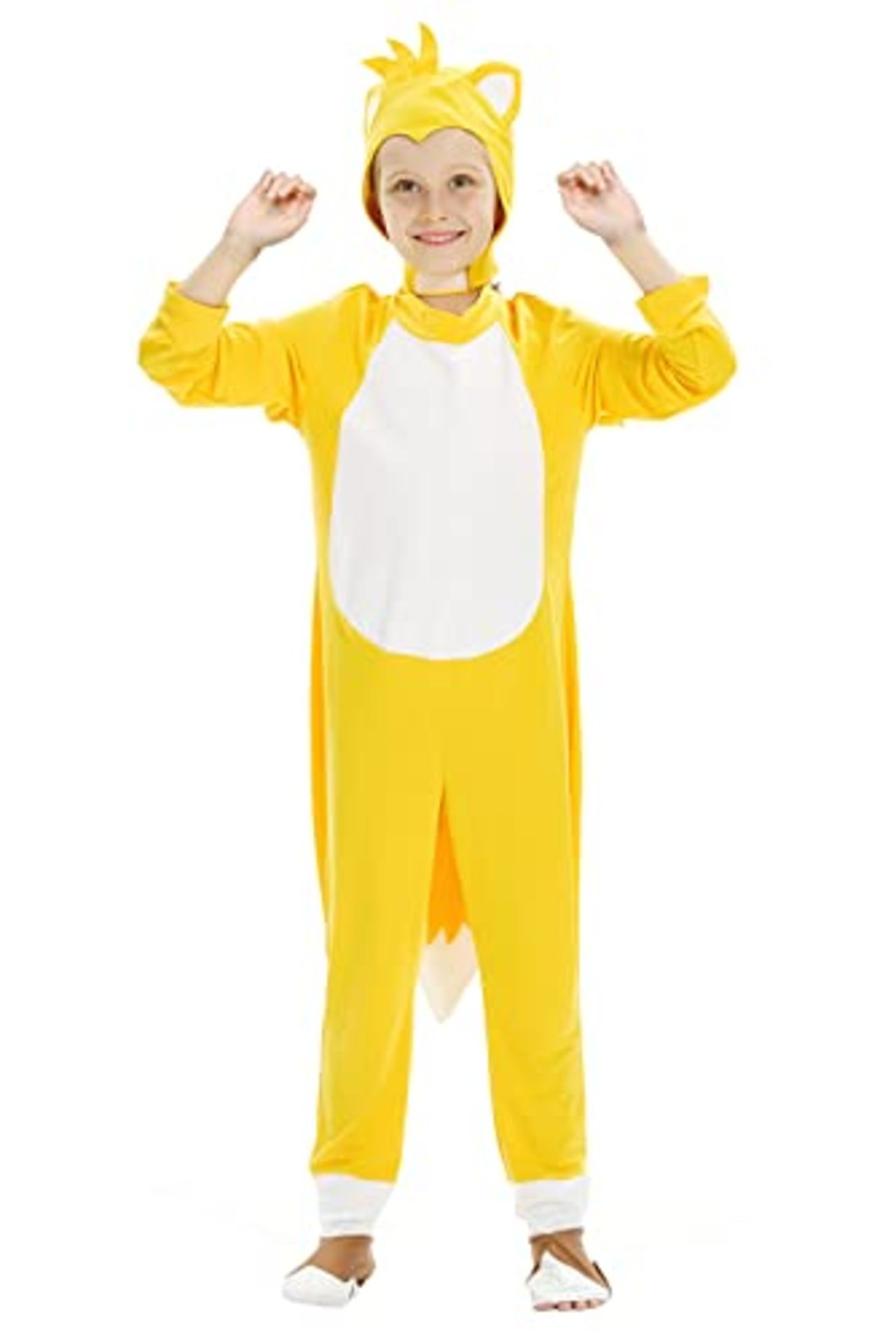 RRP £31.77 Hislovy Kids Boys Girls Yellow Costume Cosplay Pretend