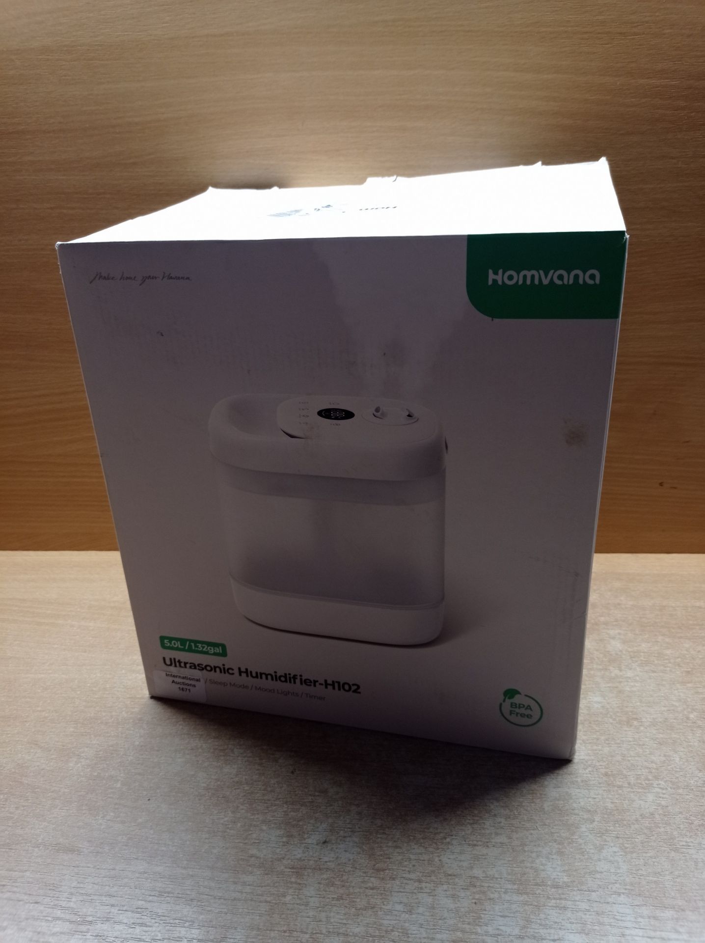 RRP £38.80 Homvana Humidifier for Bedroom - Image 2 of 2