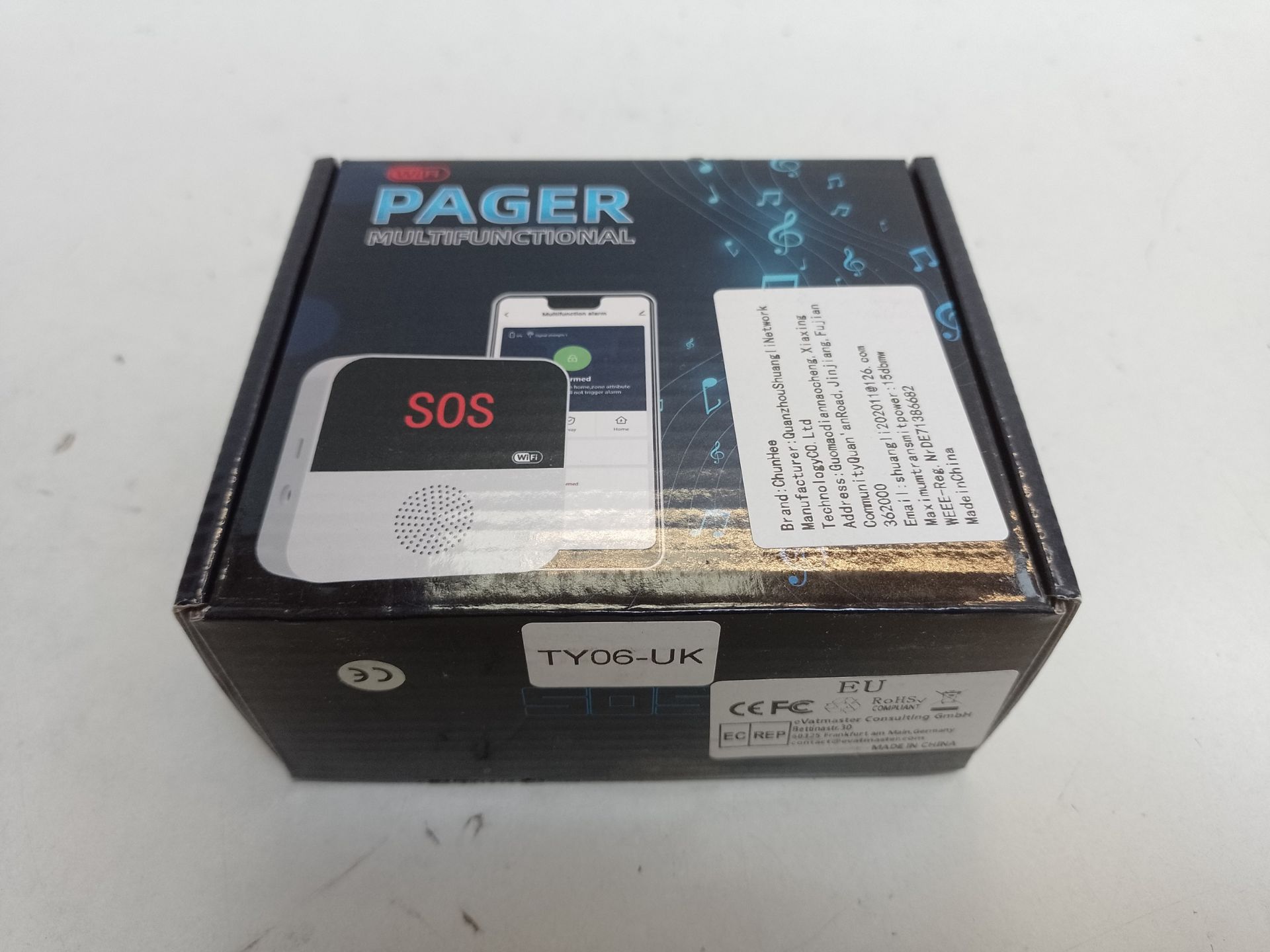 RRP £60.50 ChunHee WiFi Rechargable Smart Wireless Caregiver Pager - Image 2 of 2